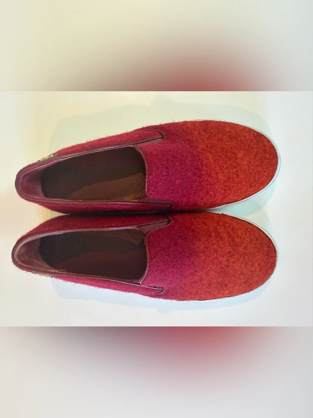 Tory Burch Rudi Ombré Wool Slip-On Wool Shoes - Size 8.5